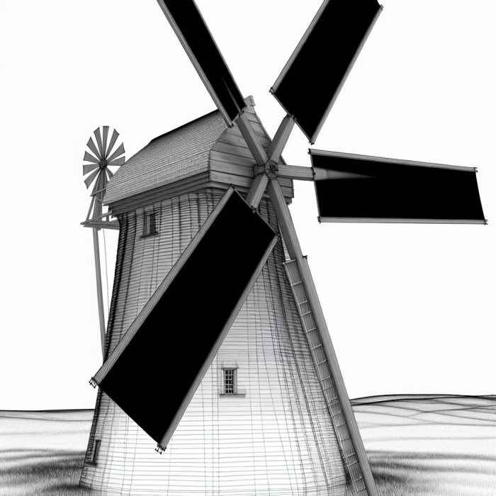 The mechanism of windmill sails