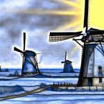 Windmills in Dutch art