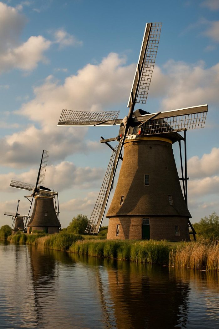 Architectural beauty of windmills