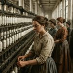 Women workers in mills during the 19th century